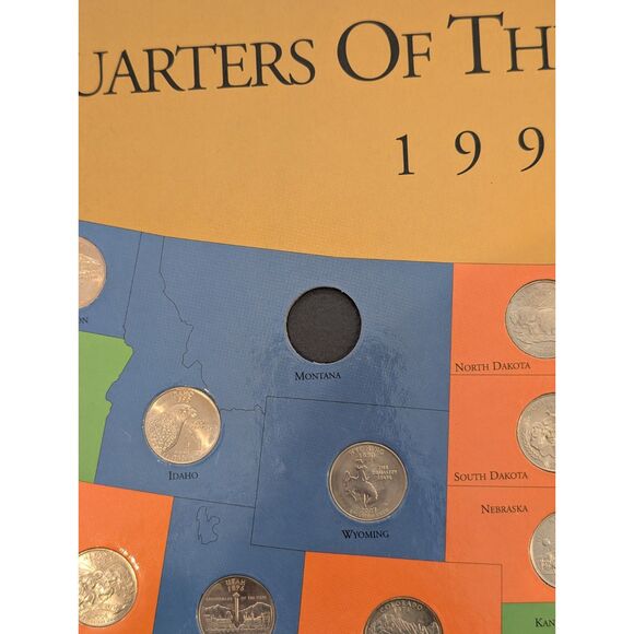State Quarters Map 1999–2008 – 50 Coins, Collector’s Guide Included - Picture 6 of 7
